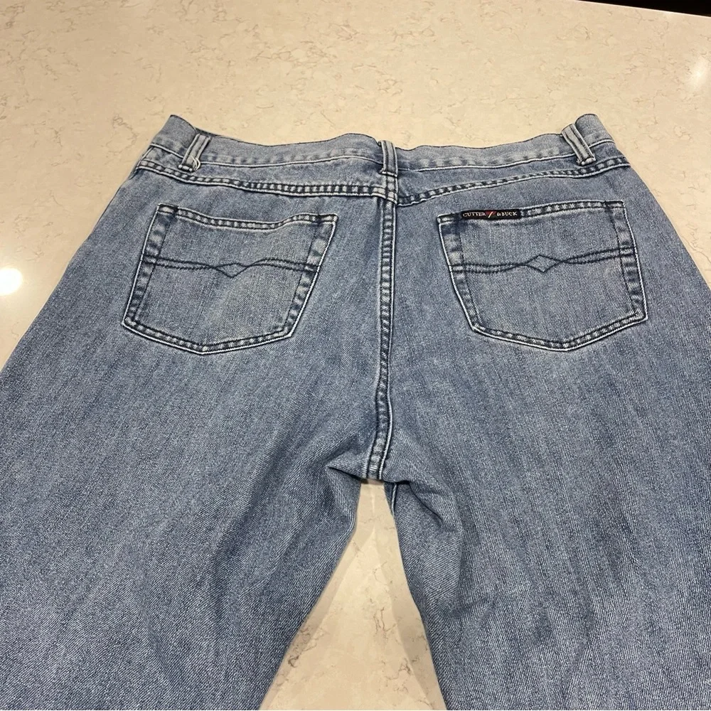 MENS CUTTER & BUCK NORMAL WASH JEANS DENIM SIZE 36 x 30 STRAIGHT LEG JEAN SUMMER - Picture 8 of 16